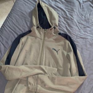 Men’s Athletic Zip-Up Sweater, Details- Minimal Wear, Cold Wash, Air Dry